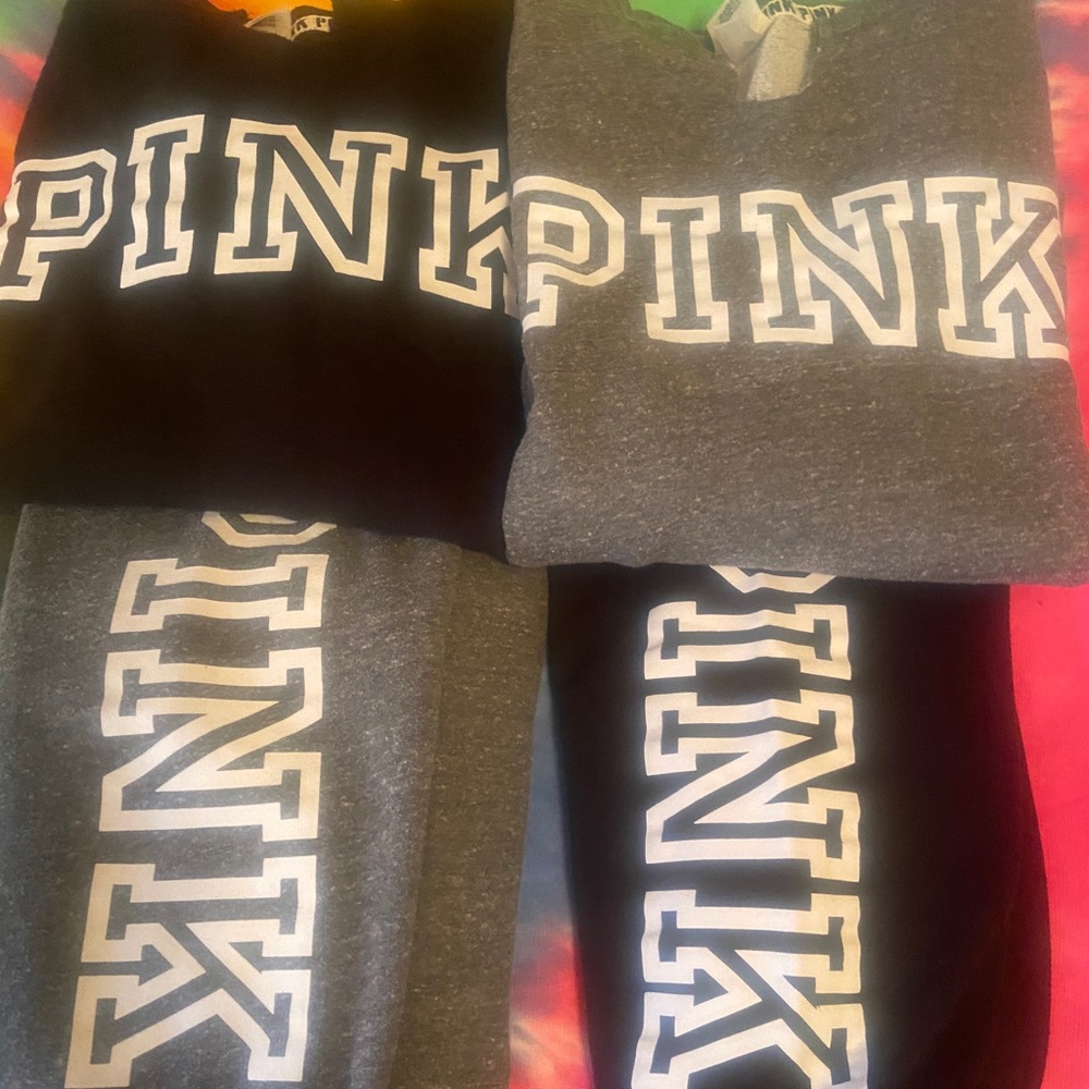 PINK sweatshirts and sweatpants bundle